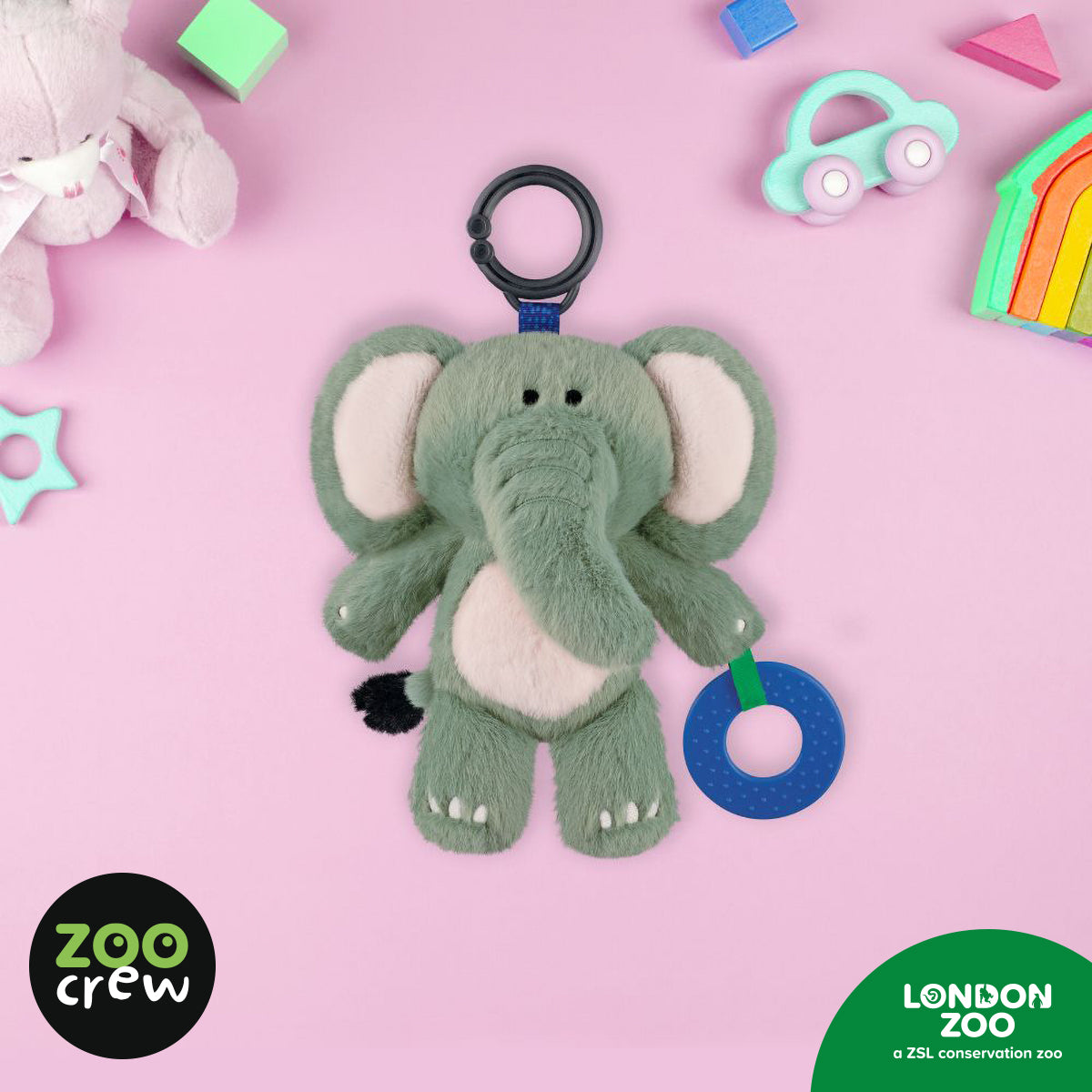 Clip & Go Elephant 2 (5060236484253) by Make Believe Ideas