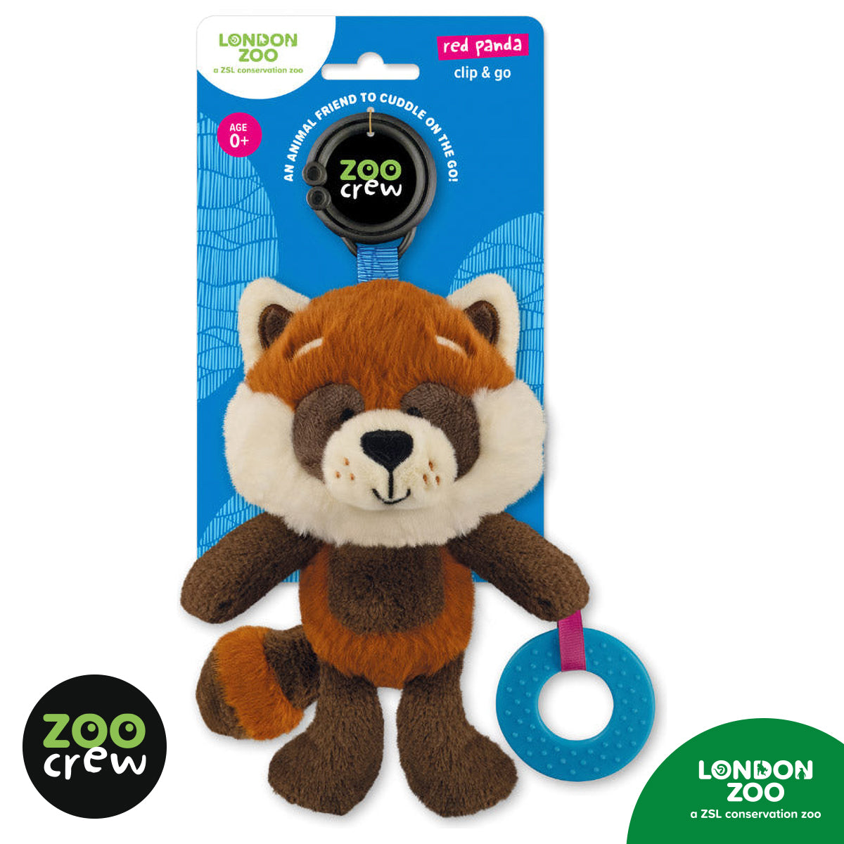 Clip & Go Red Panda (5060236484239) by Make Believe Ideas