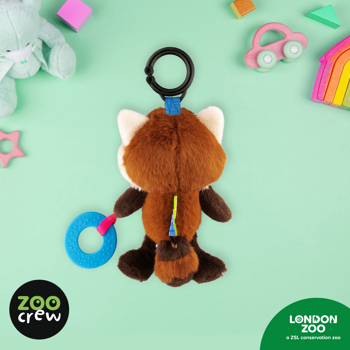 Clip & Go Red Panda 3 (5060236484239) by Make Believe Ideas