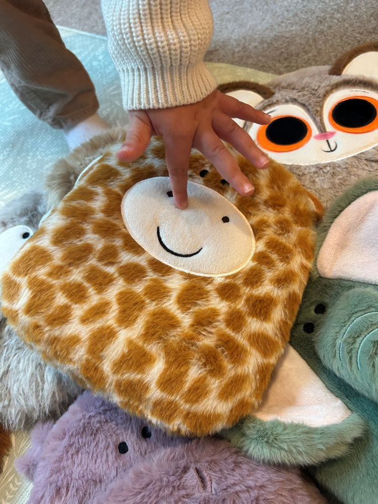 Cuddly Lined Notebook Giraffe