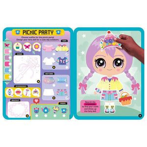 Product image 10 of Dress Up Fashion Dolls Fairy Universe, a sticker activity book for ages 5+, by Make Believe Ideas.