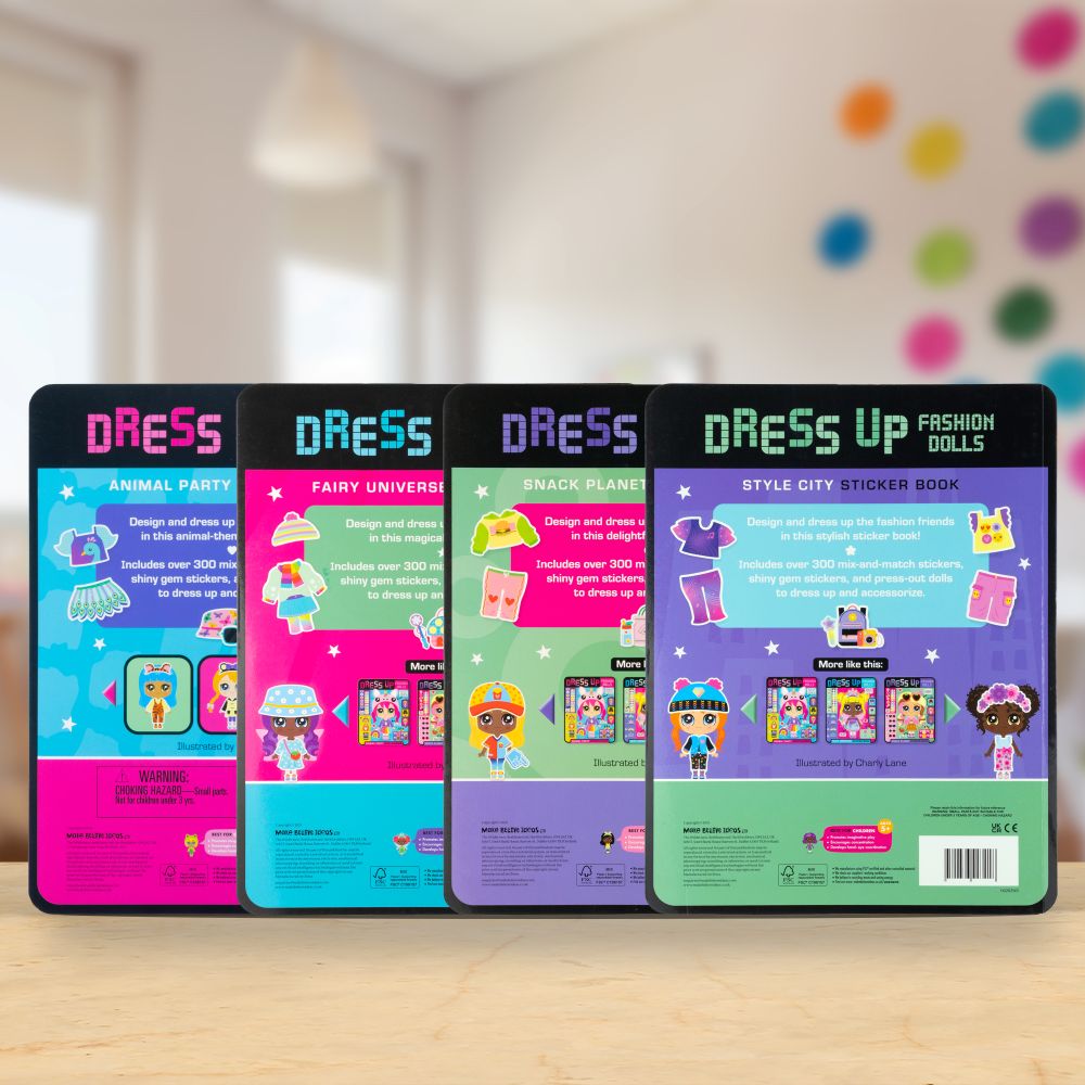 Product image 5 of Dress up Fashion Dolls Pack (with gems), a pack for ages 5+, by Make Believe Ideas.
