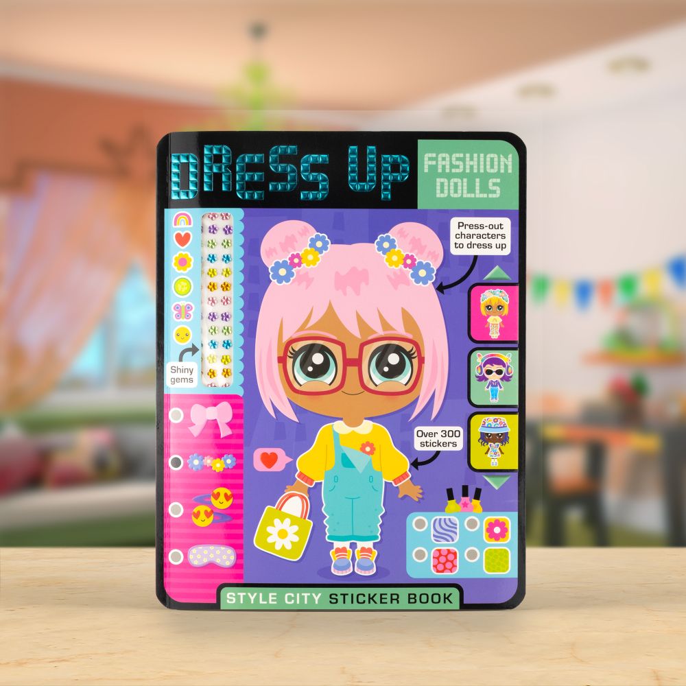 Product image 2 of Dress Up Fashion Dolls Style City, a sticker activity book for ages 5+, by Make Believe Ideas.