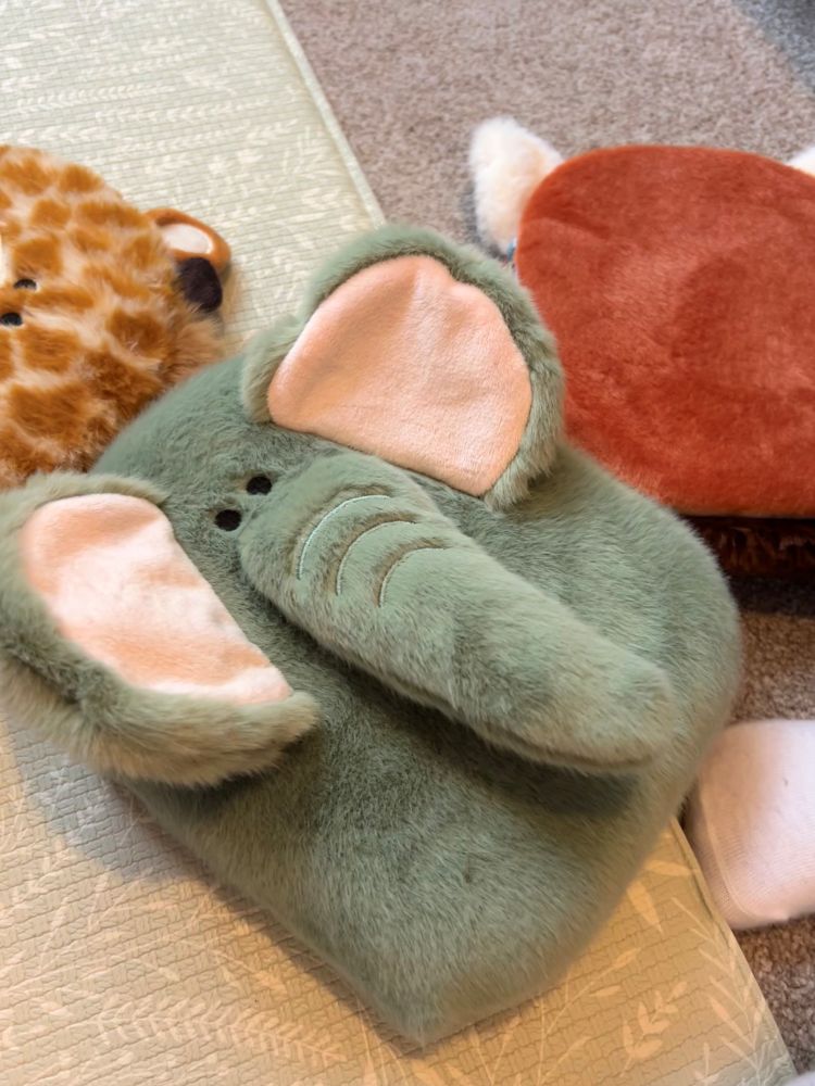 Cuddly Lined Notebook Elephant