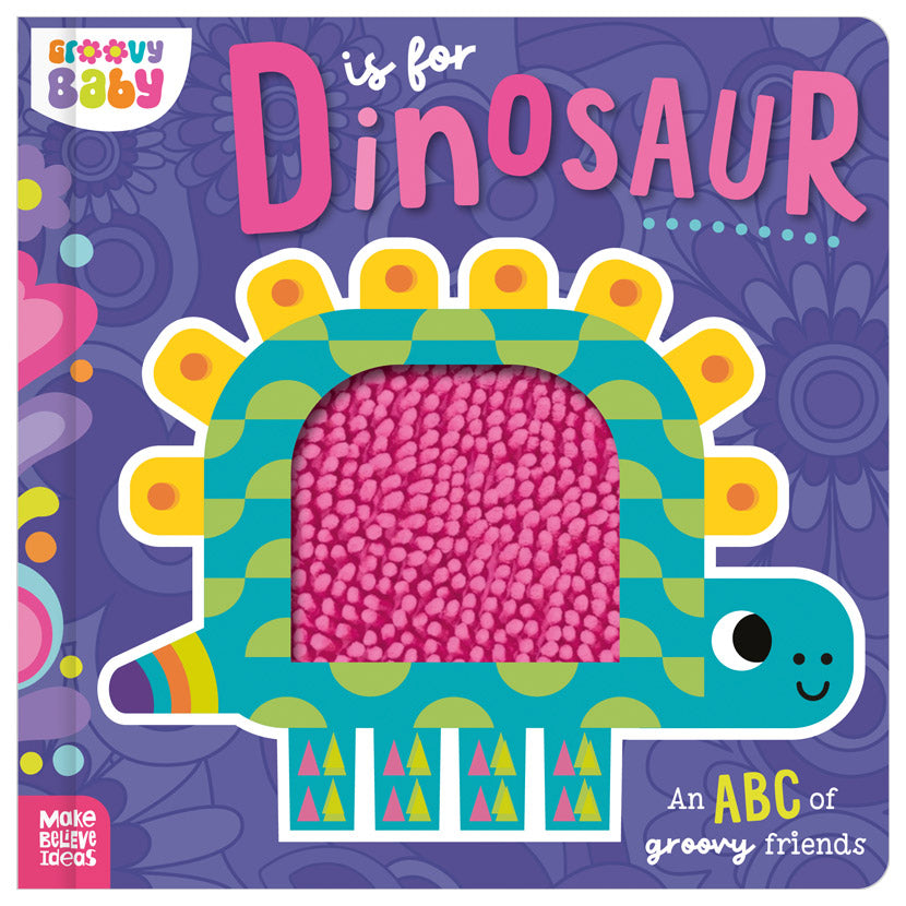 Product image 1 of Groovy Baby D is for Dinosaur, a board book for ages 0+, by Make Believe Ideas.