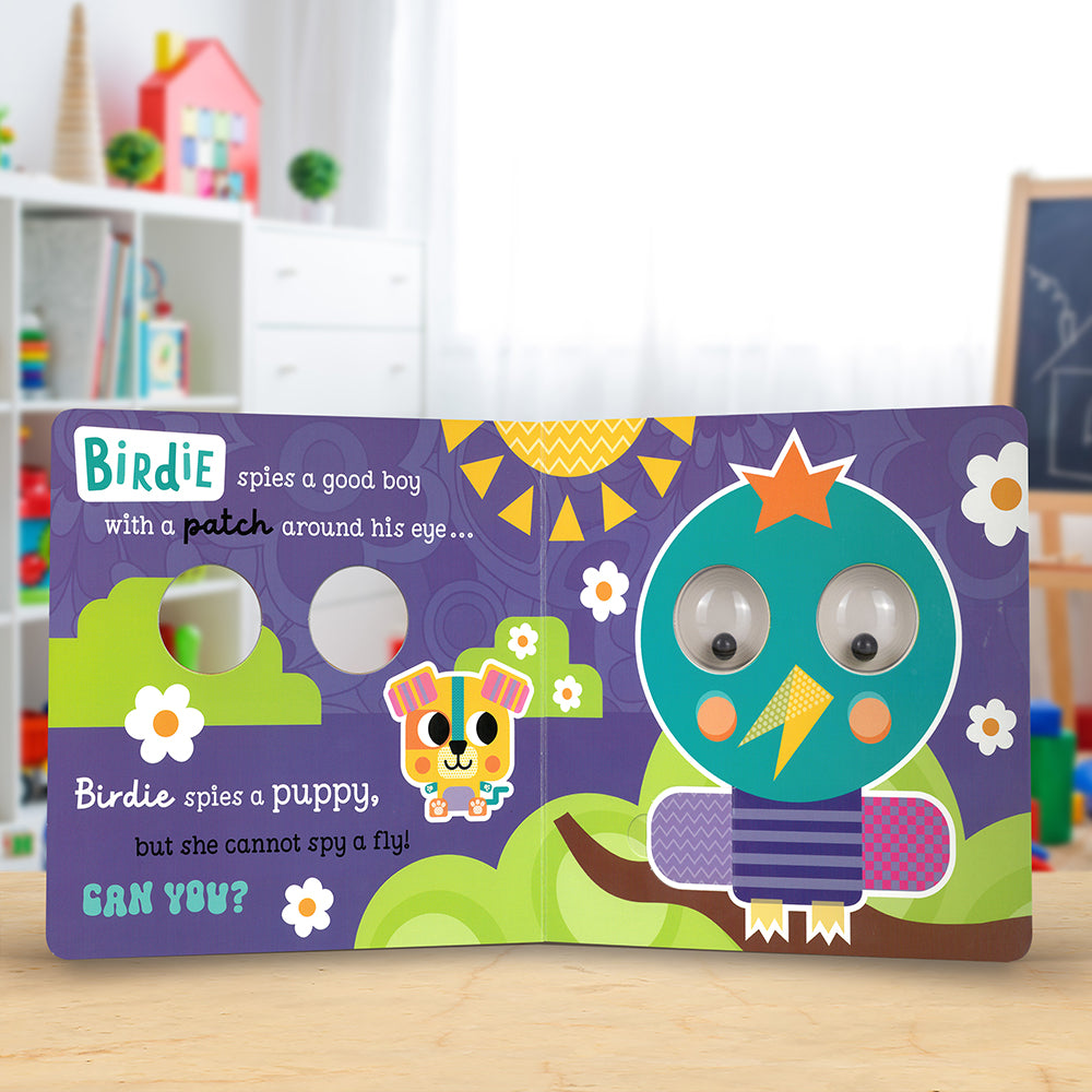 Product image 5 of Groovy Baby I Spy a Fly!, a board book for ages 0+, by Make Believe Ideas.