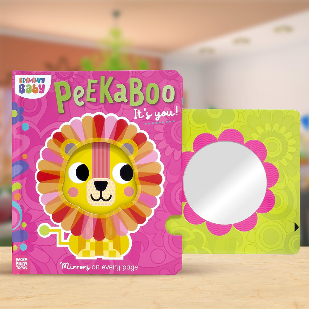 Product image 3 of Groovy Baby Peekaboo It's You!, a board book for ages 0+, by Make Believe Ideas.