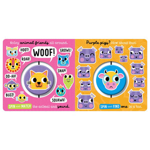 Product image 7 of Groovy Baby Spin and Find, a board book for ages 0+, by Make Believe Ideas.