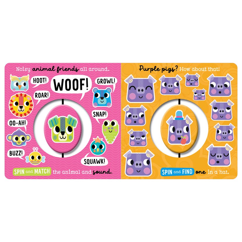 Product image 13 of Groovy Baby Spin and Find, a board book for ages 0+, by Make Believe Ideas.