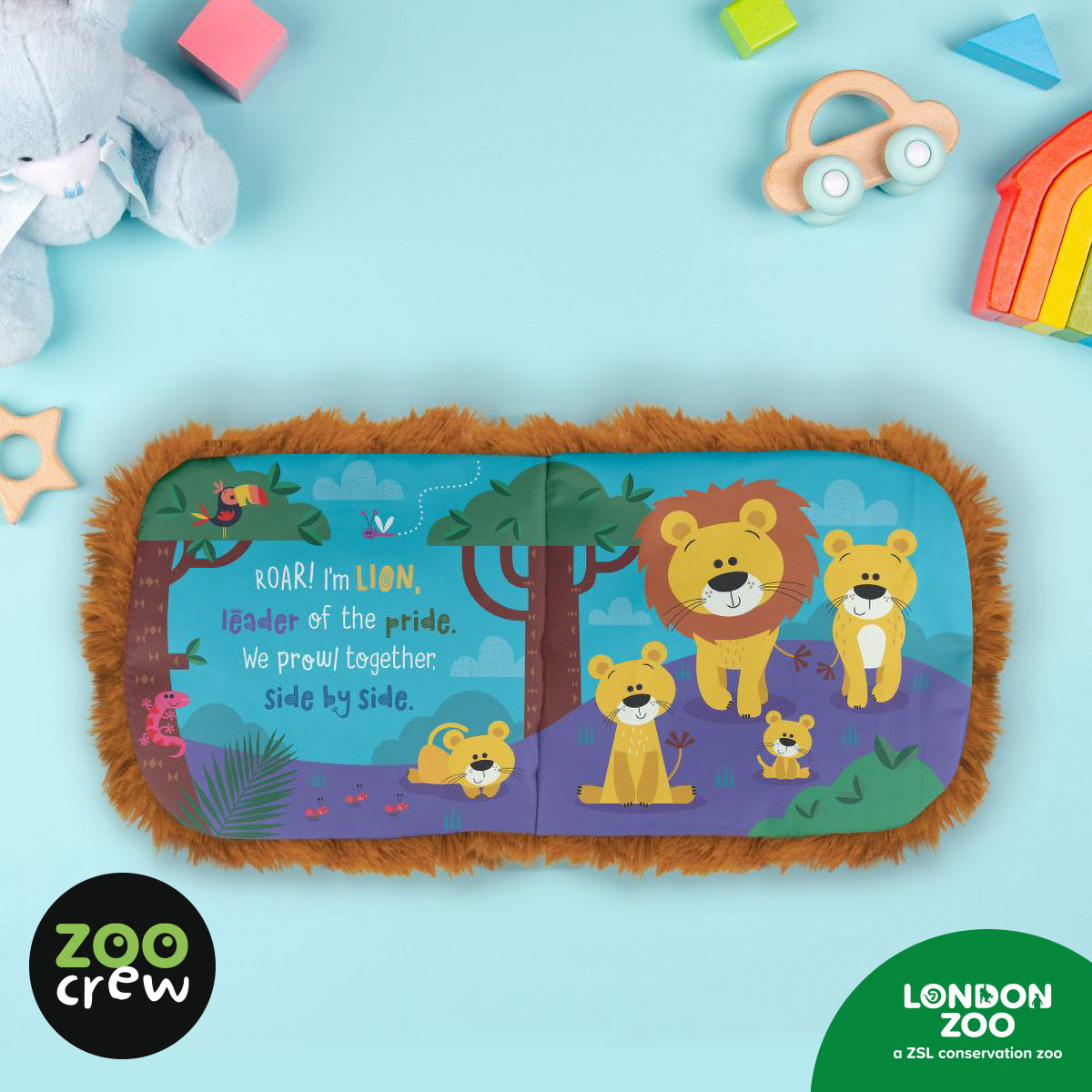 Hand-Puppet Cloth Book Lion 3 (9781836427155) by Make Believe Ideas
