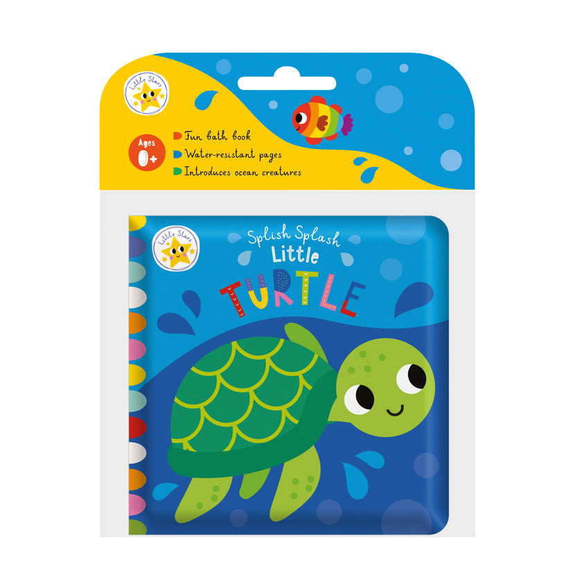 Product image 1 of Little Stars Splish Splash Little Turtle, a bath book for ages 0+, by Make Believe Ideas.