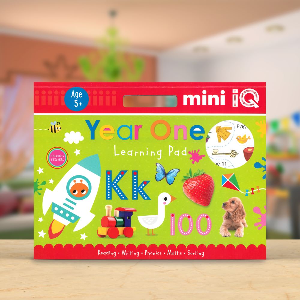 Product image 2 of Mini iQ Year 1 Learning Pad, a sticker activity book for ages 5+, by Make Believe Ideas.