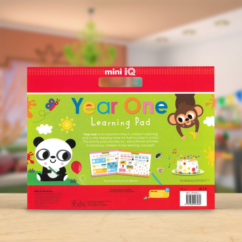 Product image 6 of Mini iQ Year 1 Learning Pad, a sticker activity book for ages 5+, by Make Believe Ideas.
