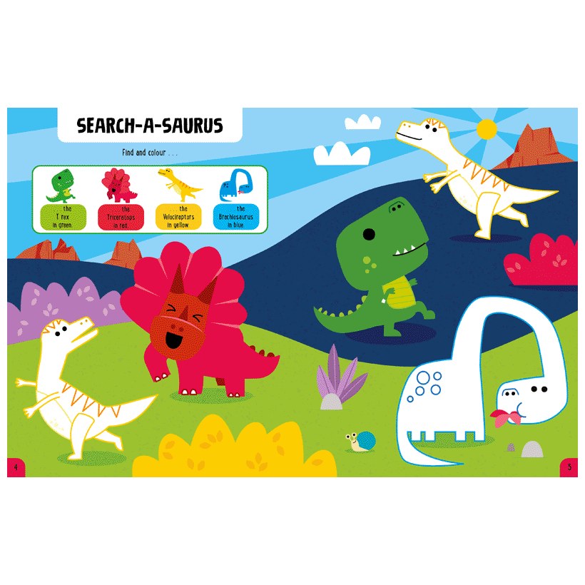 Product image 6 of My Dinosaur Play Book, a sticker activity book for ages 3+, by Make Believe Ideas.