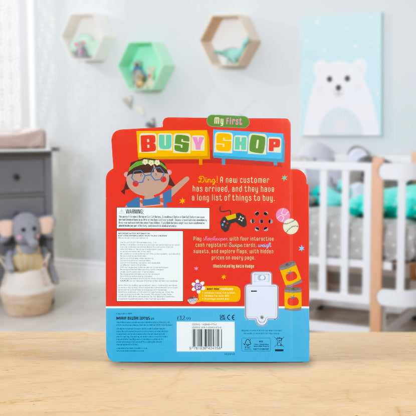 Product image 6 of My First Busy Shop, a board book for ages 0+, by Make Believe Ideas.