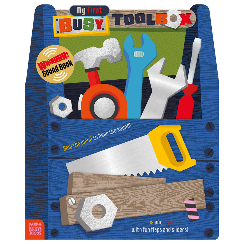 Product image 1 of My First Busy Toolbox, a board book for ages 0+, by Make Believe Ideas.