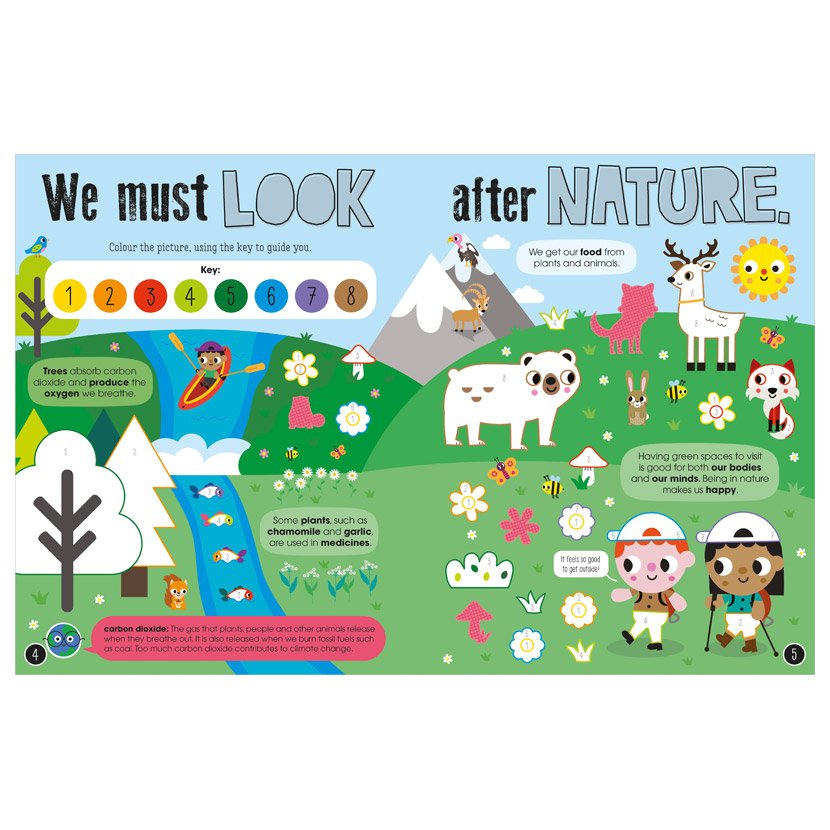 Product image 3 of My Precious Planet Looking after nature activity book, a sticker activity book for ages 5+, by Make Believe Ideas.