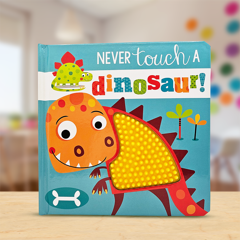 Product image 2 of Never Touch a Dinosaur!, a board book for ages 0+, by Make Believe Ideas.