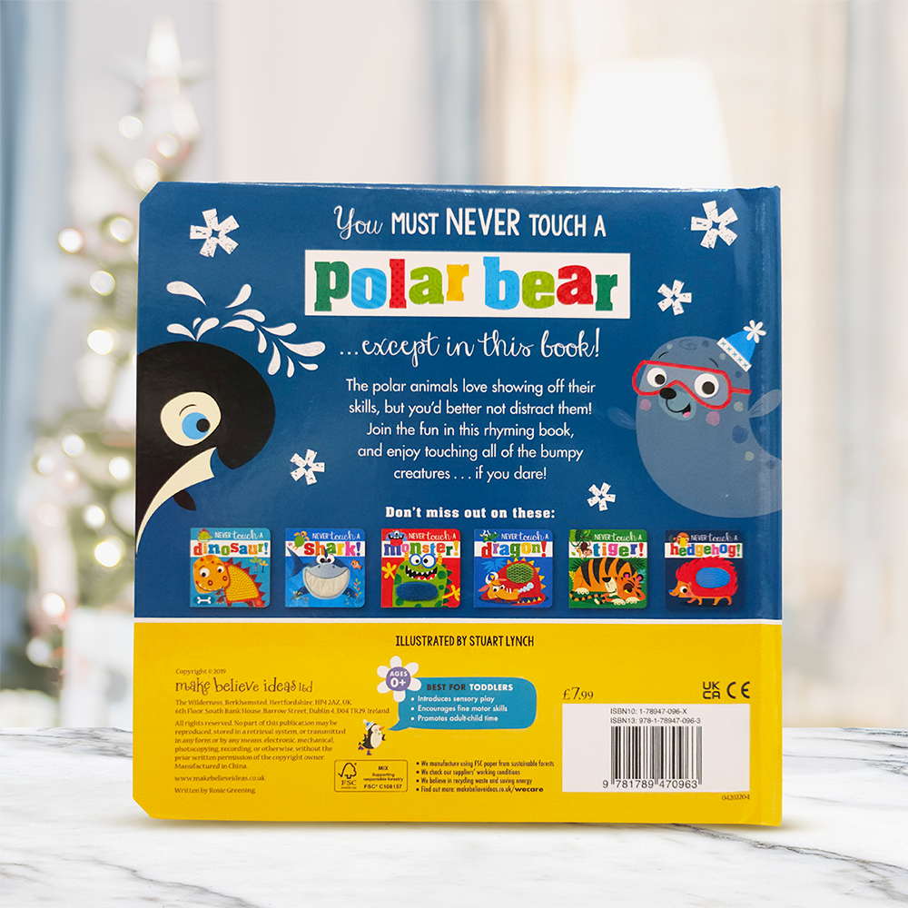 Product image 5 of Never Touch a Polar Bear!, a board book for ages 0+, by Make Believe Ideas.