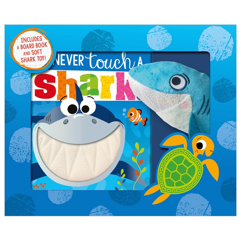 Product image 1 of Never Touch a Shark! Book and Plush Set, a box set for ages 0+, by Make Believe Ideas.