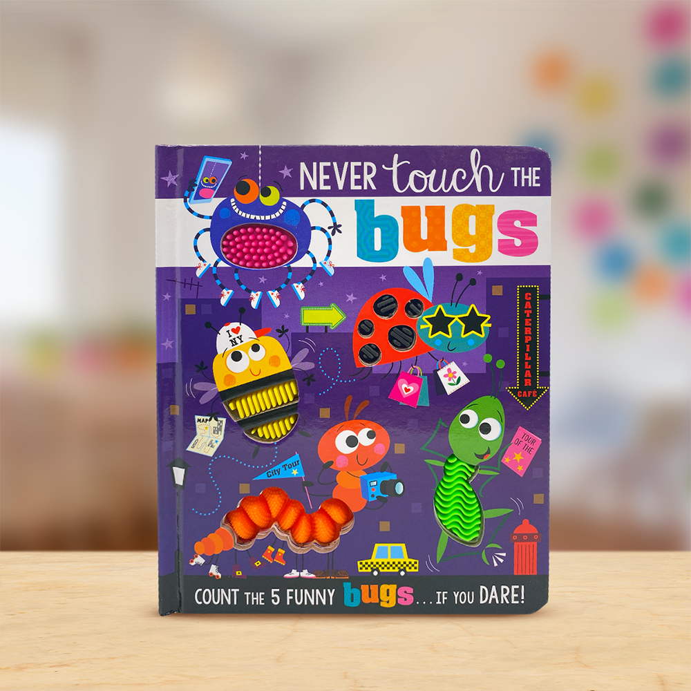 Product image 2 of Never Touch the Bugs, a board book for ages 0+, by Make Believe Ideas.
