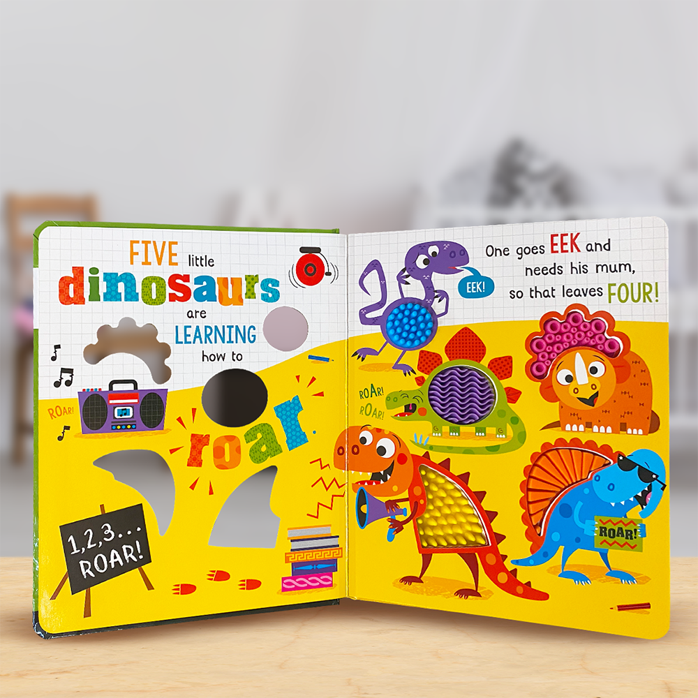 Product image 3 of Never Touch the Dinosaurs, a board book for ages 0+, by Make Believe Ideas.