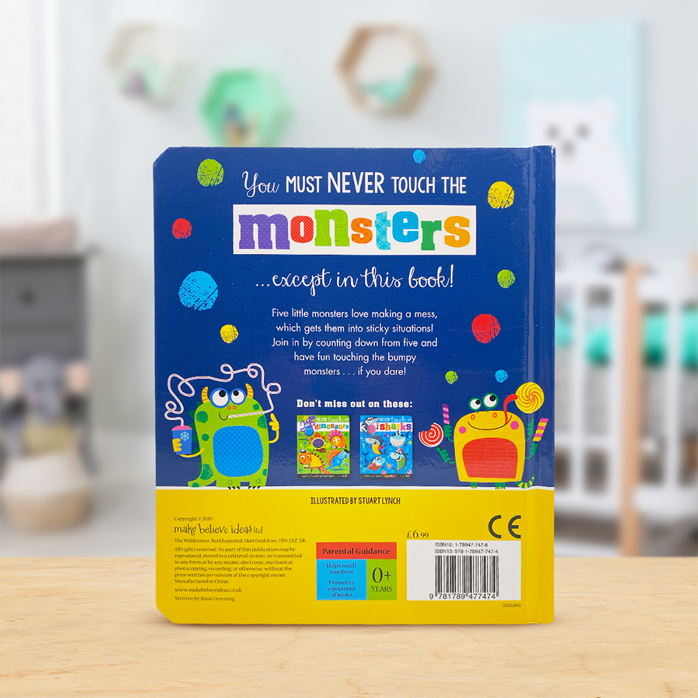 Product image 5 of Never Touch the Monsters!, a board book for ages 0+, by Make Believe Ideas.