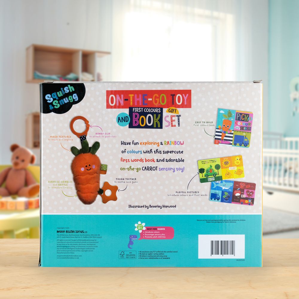 Product image 6 of On-the-Go Toy and First Colours Book Gift Set, a box set for ages 0+, by Make Believe Ideas.
