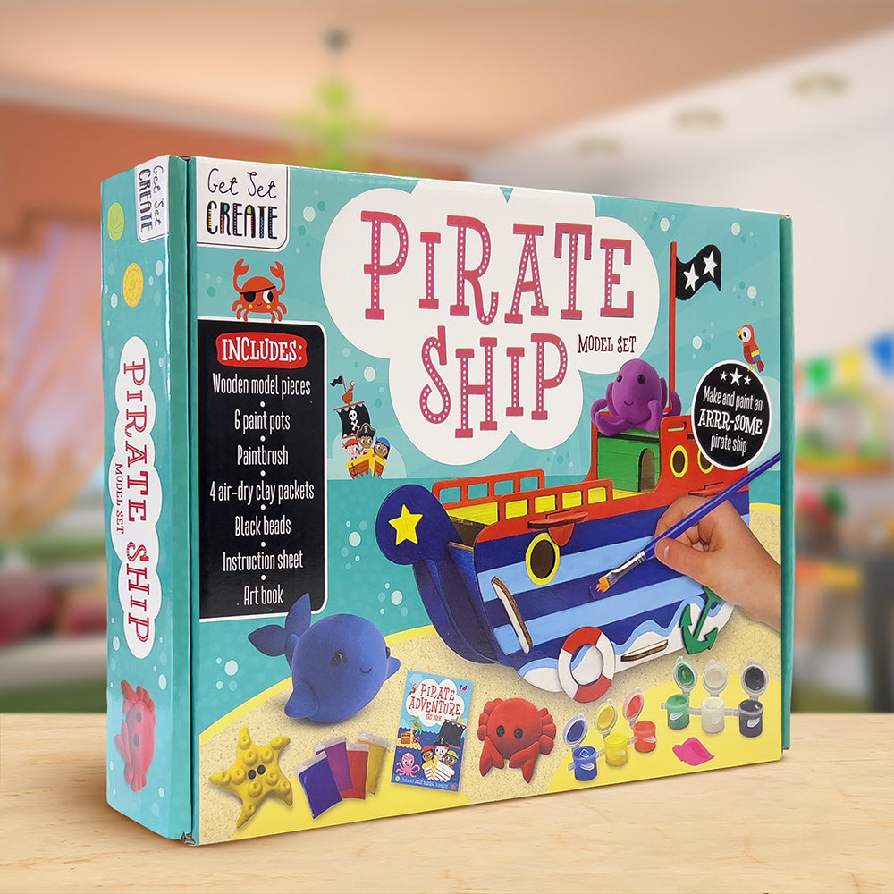 Product image 2 of Pirate Ship Model Set, a box set for ages 6+, by Make Believe Ideas.