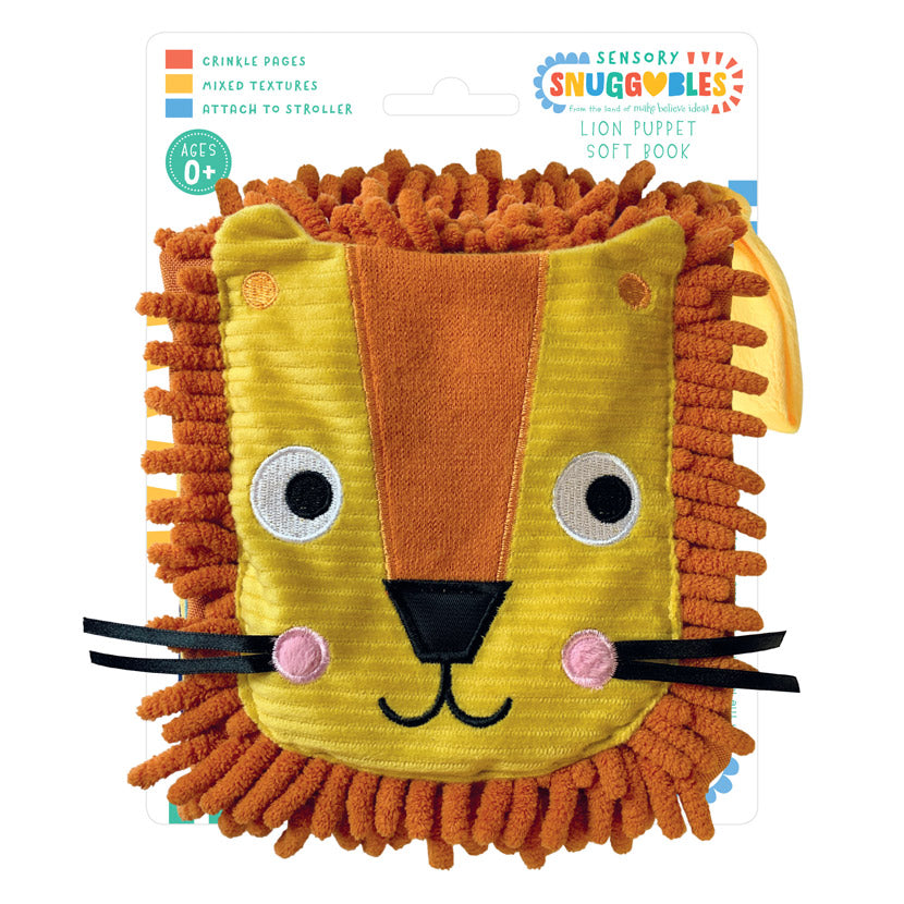 Sensory Snuggables Roar! Hand-Puppet Cloth Book (9781803376301) by Make ...
