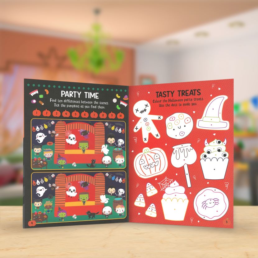 Product image 4 of Spooky Friends Activity Book, a sticker activity book for ages 4+, by Make Believe Ideas.