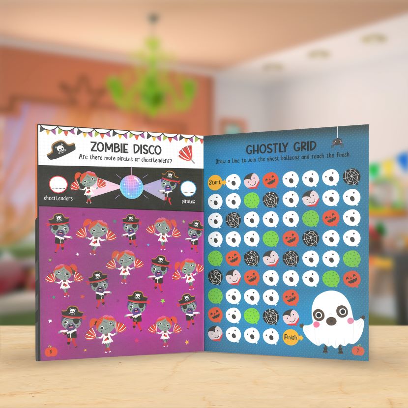 Product image 5 of Spooky Friends Activity Book, a sticker activity book for ages 4+, by Make Believe Ideas.