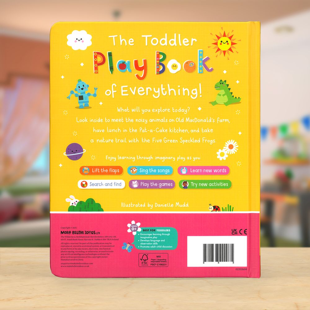 Product image 6 of The Toddler Play Book of Everything!, a board book for ages 0+, by Make Believe Ideas.