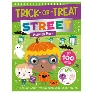 Product image 1 of Trick-or-Treat Street Activity Book, a sticker activity book for ages 4+, by Make Believe Ideas.