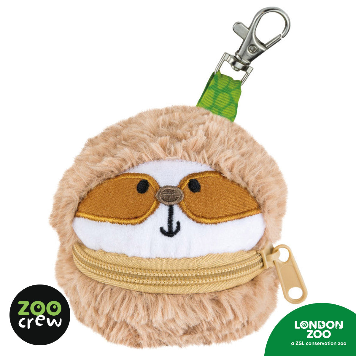 Product image 1 of Zippazoo Bag Buddy Sloth, a stationery item for ages 3+, by Make Believe Ideas.